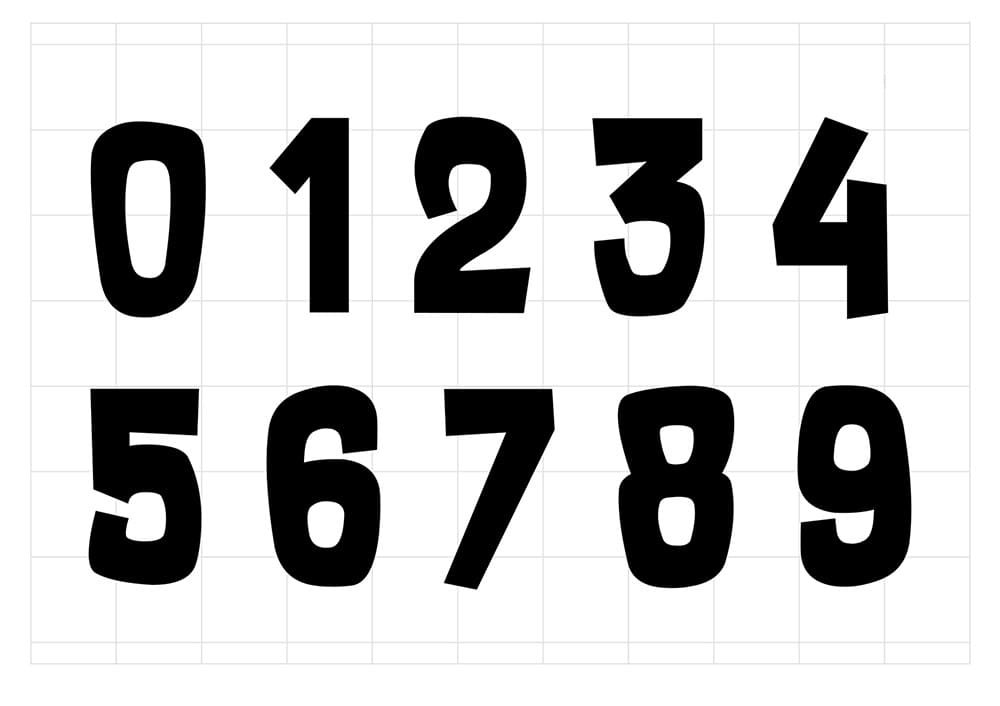 Printable Number Stencils For Cakes Free download and print for you.