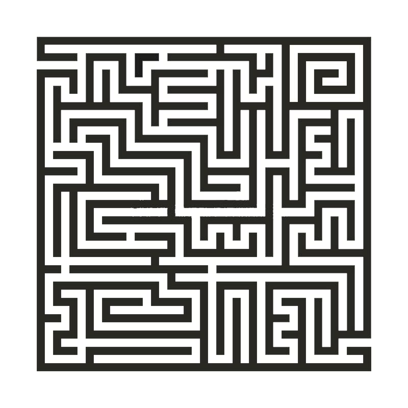 Printable Square Maze – PrintableLib