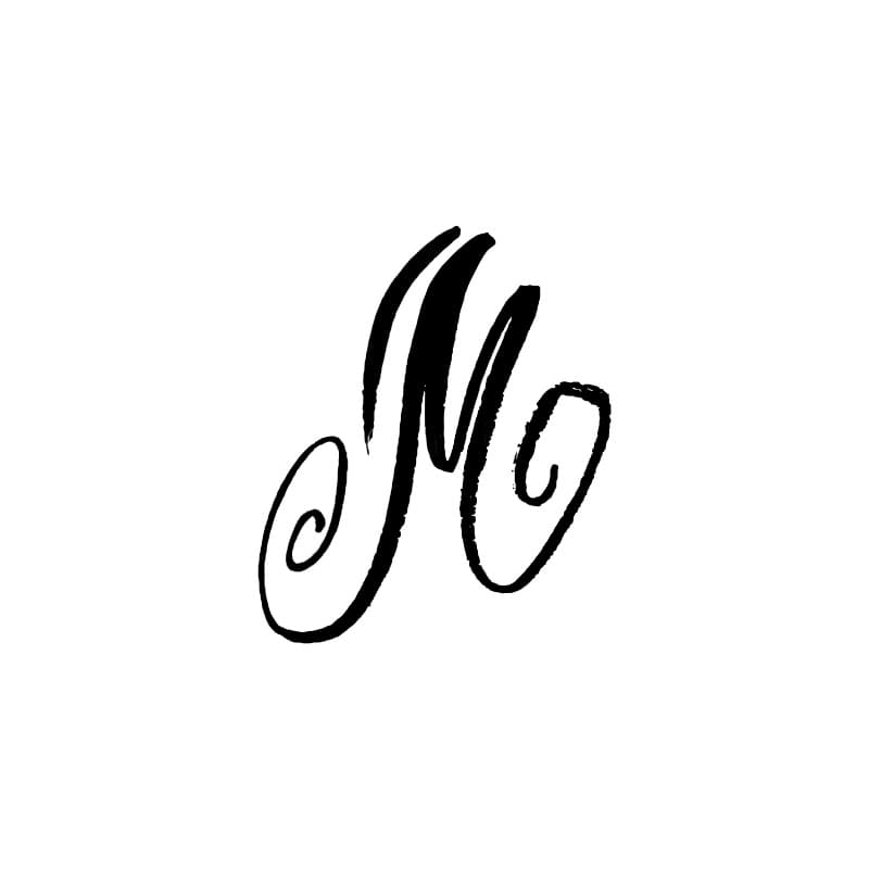 Printable Cursive Letter M Design – Free download and print for you.