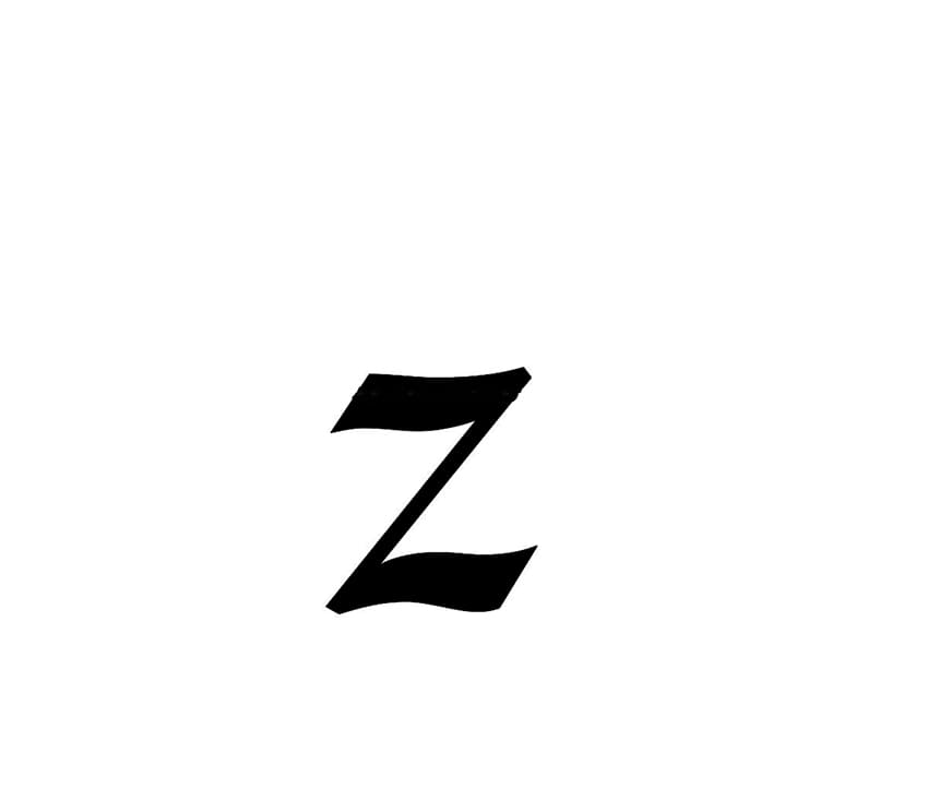 Printable Cursive Letter Z – Free download and print for you.