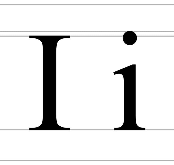 Printable Letter I In Cursive Free download and print for you.