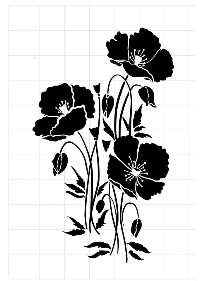 Printable Poppy Flower Stencil Free download and print for you. Printable Poppy Flower Stencil Free download and print for you.