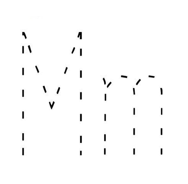Printable Letter M Tracing – PrintableLib