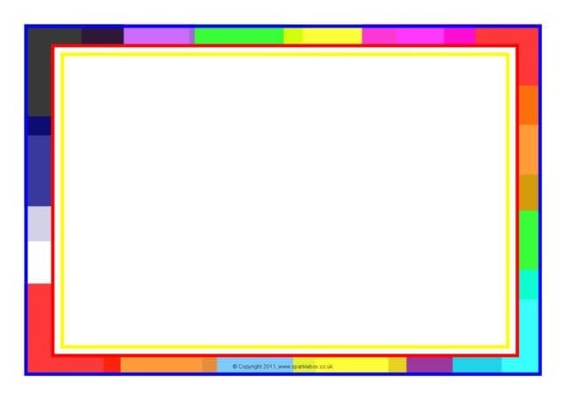 Colorful Border Printables for Kids – Free download and print for you.