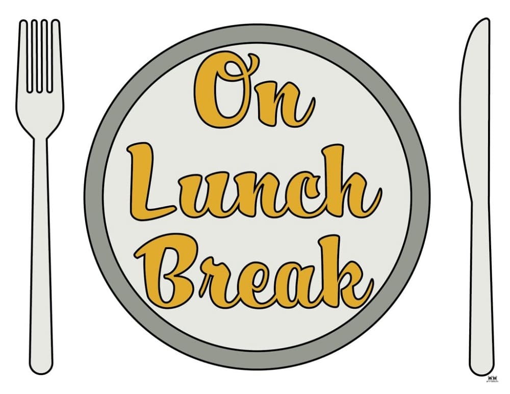Printable Out to Lunch Sign Download – Free download and print for you.
