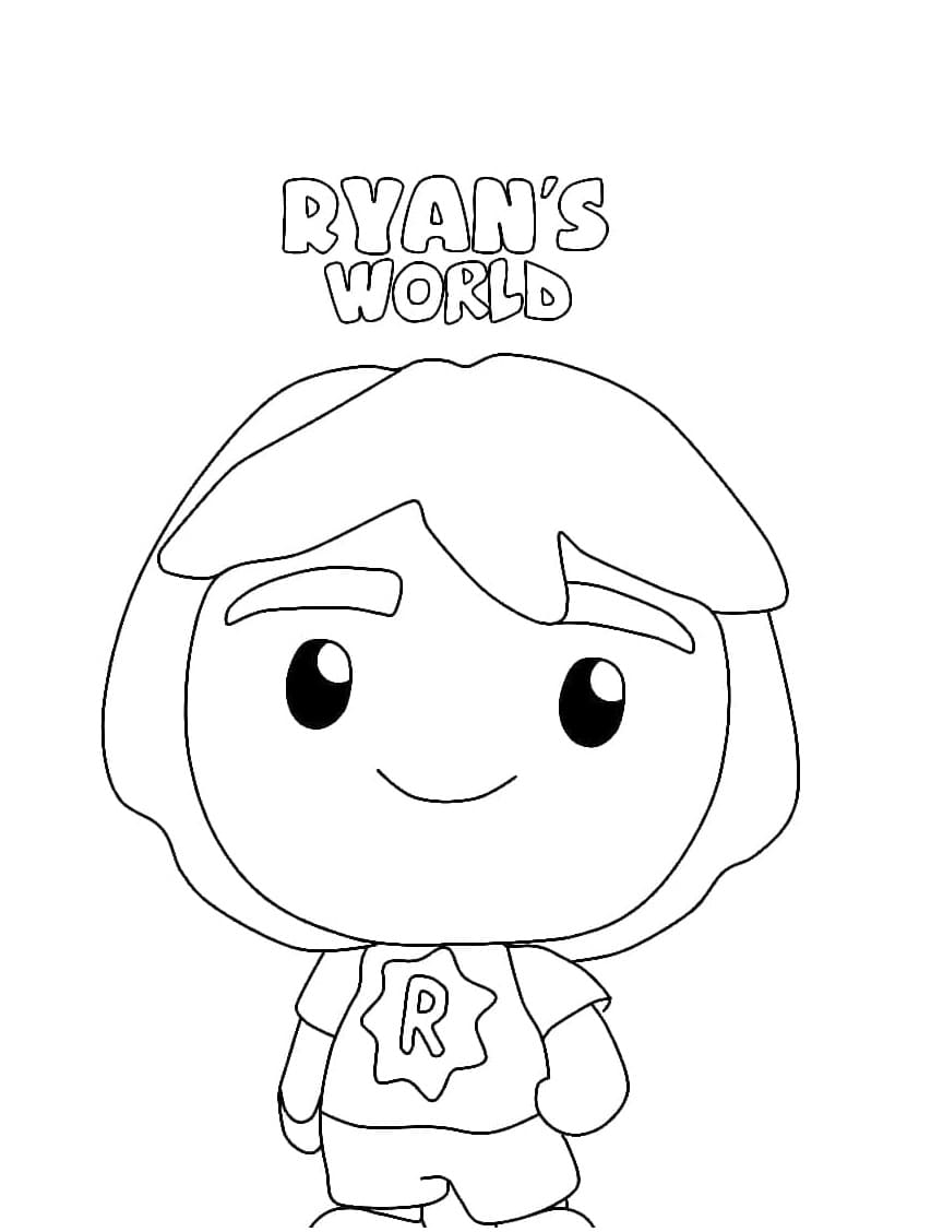 Printable Free Ryan World Coloring Page Free download and print for you.