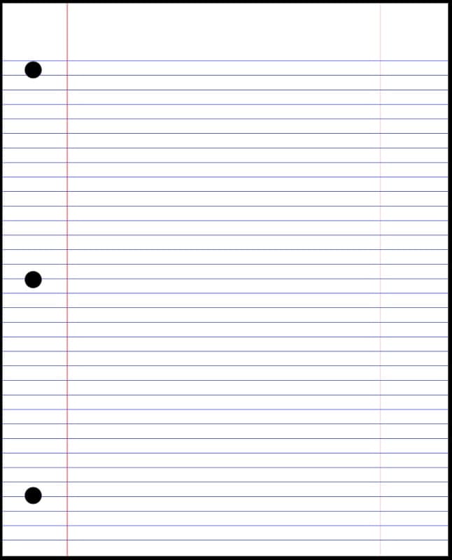 Printable Lined Notebook Paper for Everyone – Free download and print