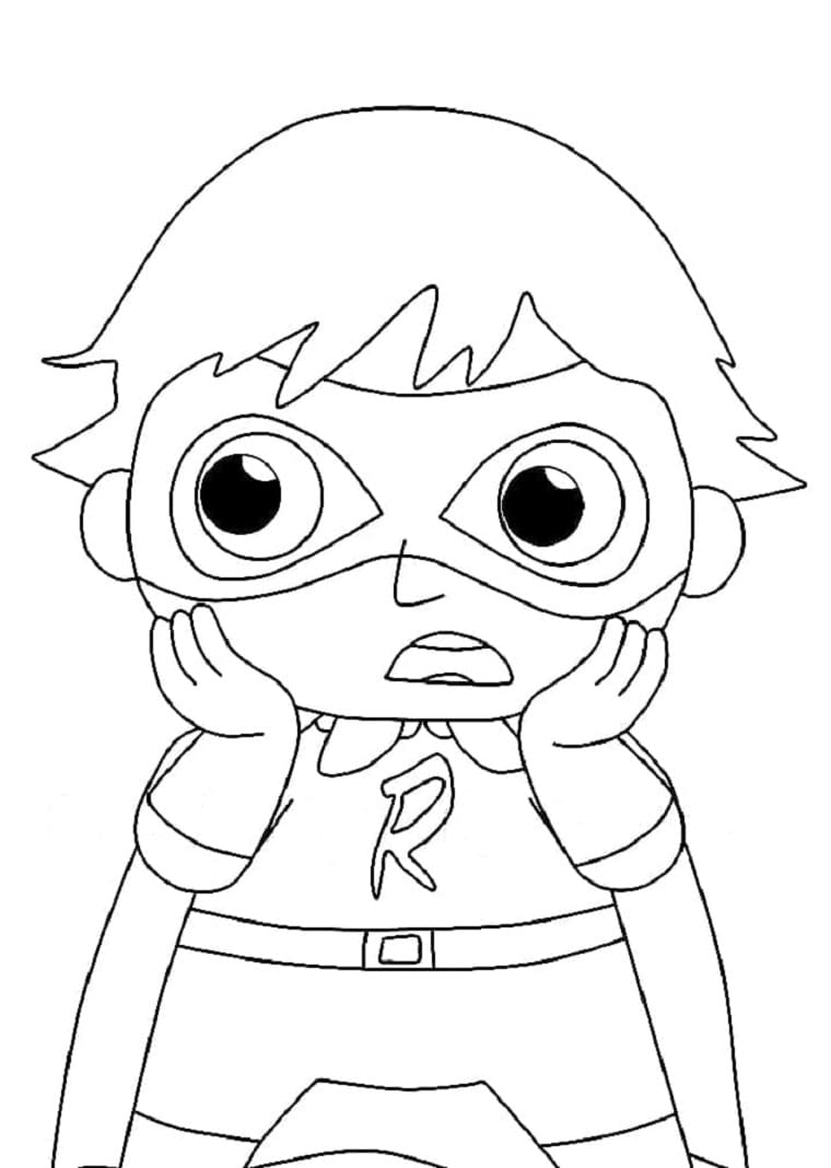 Printable Ryan Red Titan Coloring Page Free download and print for you.