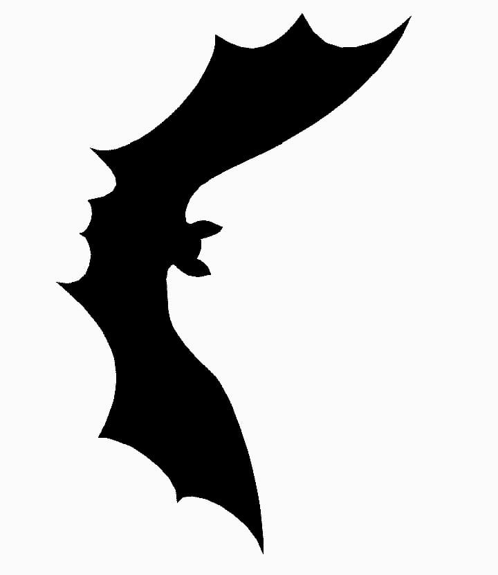 Printable Bat Wing Stencil – Free download and print for you.