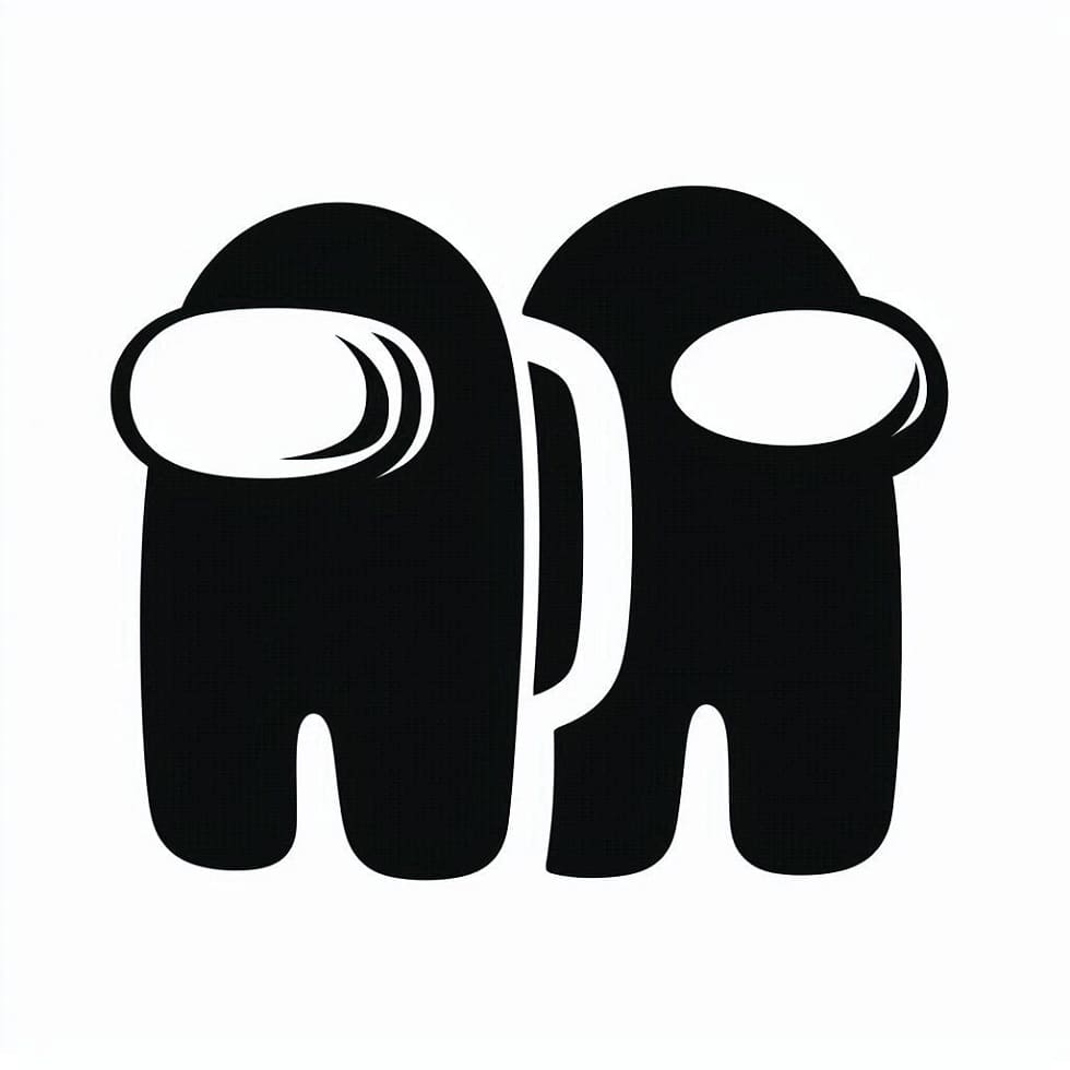 Two Among Us stencils – Free download and print for you.