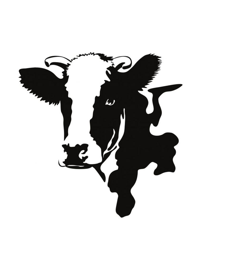 Simple Cow Stencil Free download and print for you.
