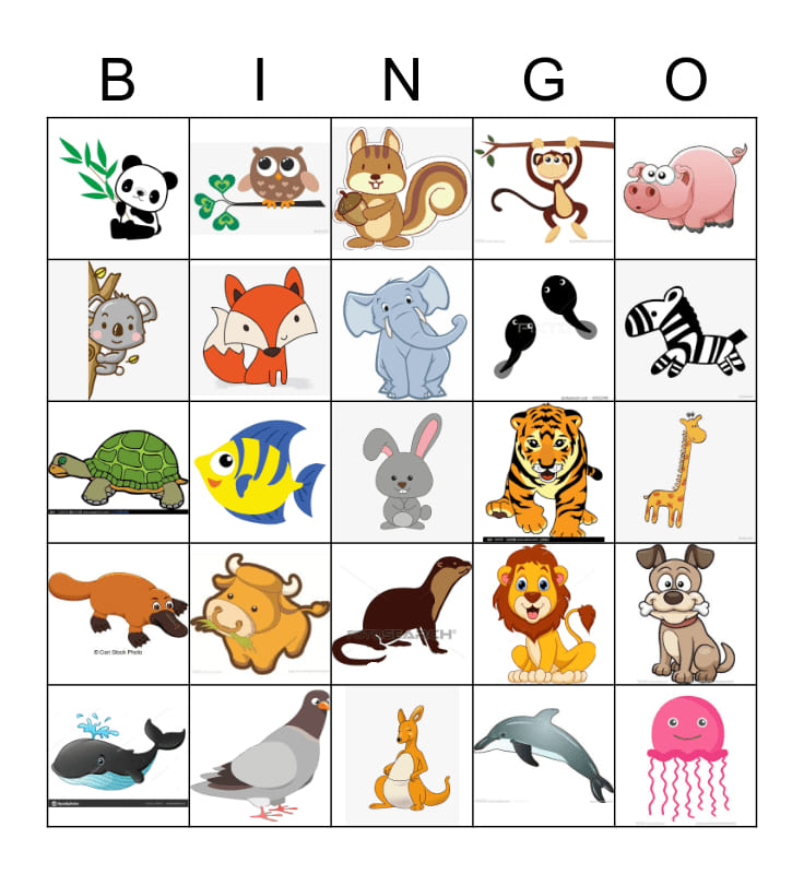 Printable Animal Bingo Sounds – Free download and print for you.