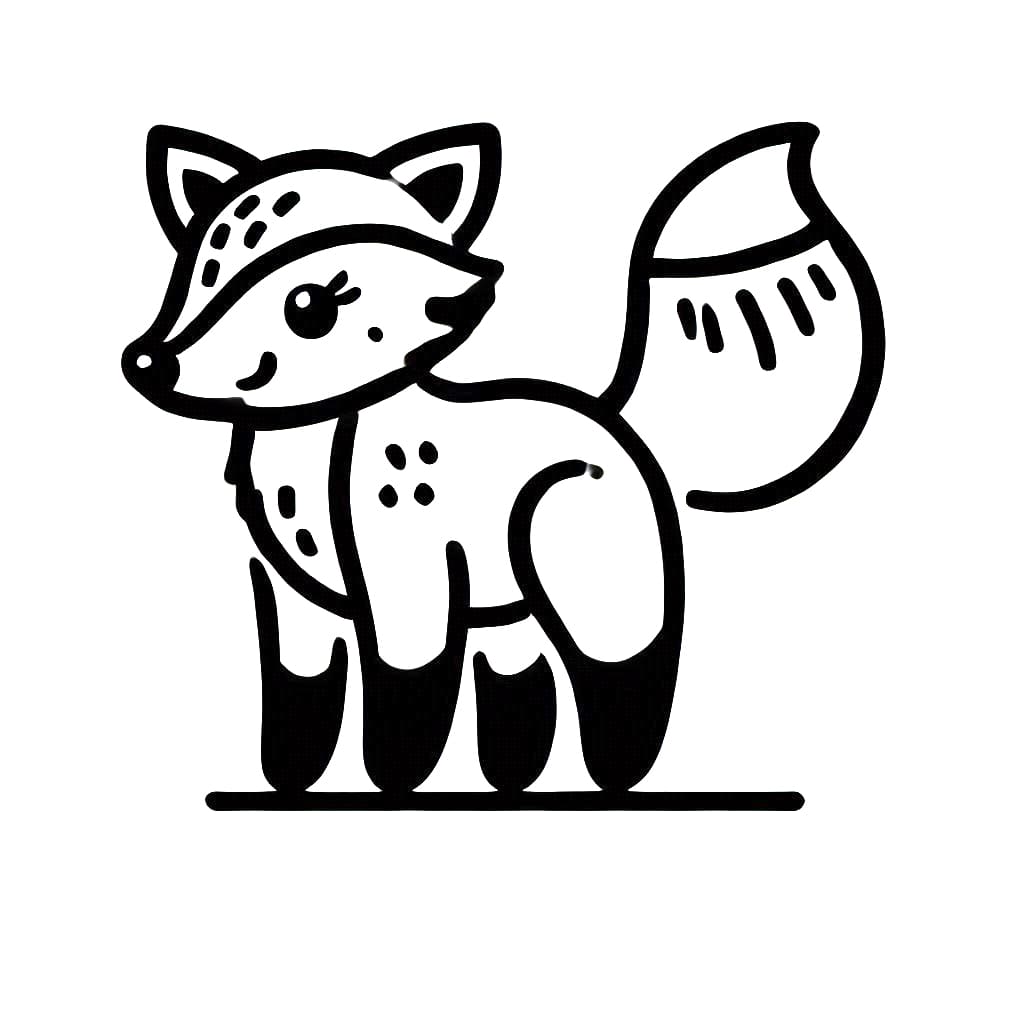 Printable Fox Stencil Outline – Free download and print for you.