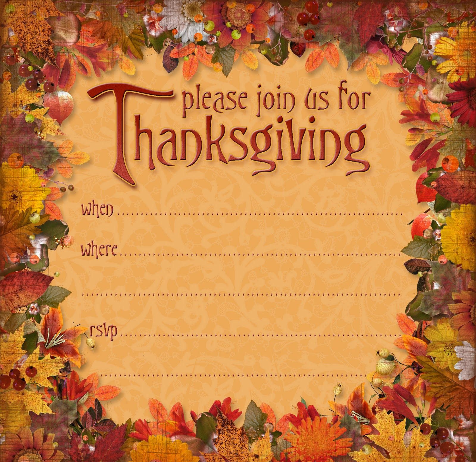 Printable Thanksgiving Cards Free – Free download and print for you.