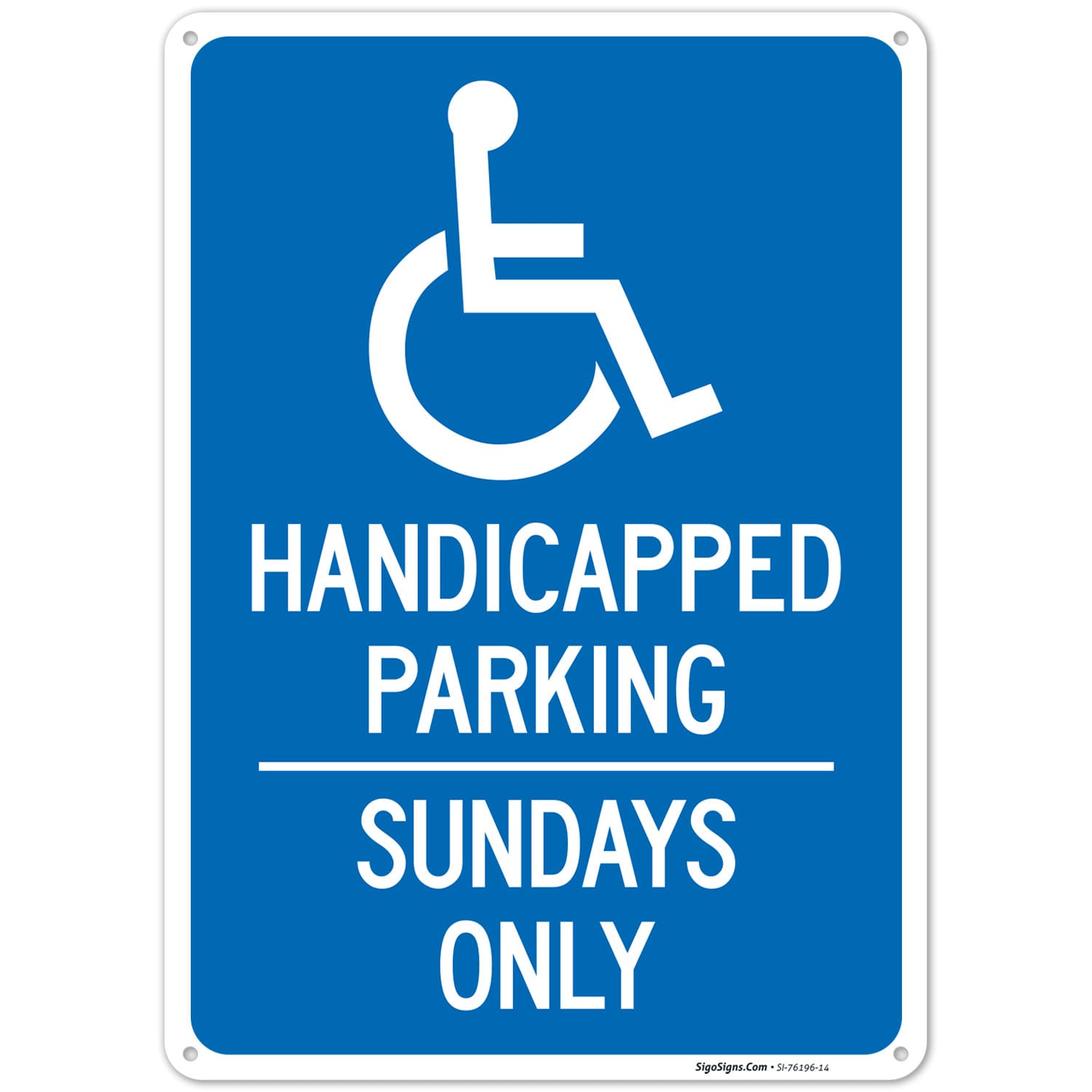 Printable Handicap Parking Sign – PrintableLib