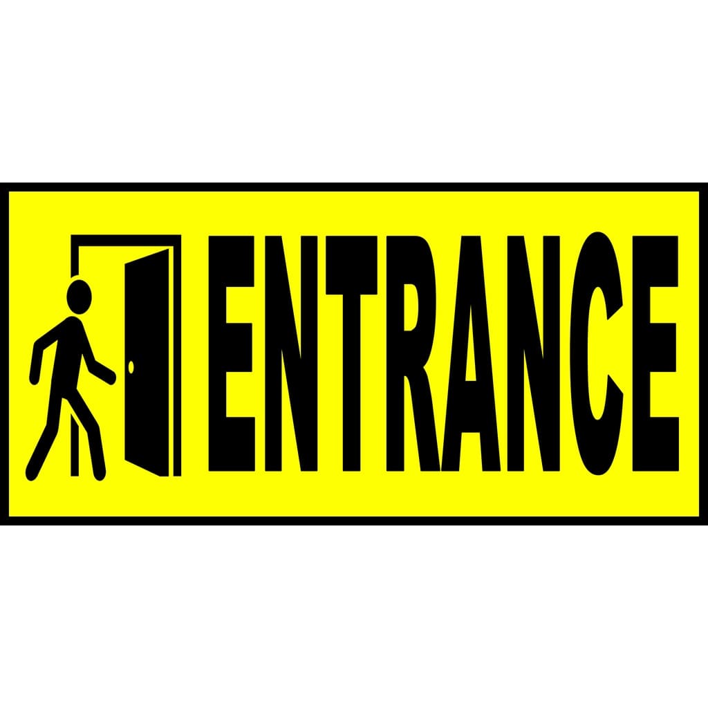 Printable Entrance Sign PrintableLib