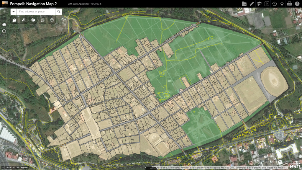 A New Map For Pompeii Pompeii Bibliography And Mapping Project
