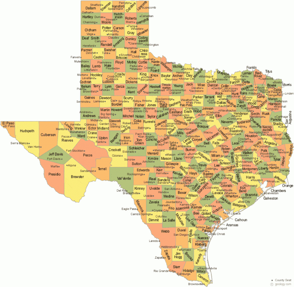 Texas County Map Google Maps Texas Counties Printable Maps