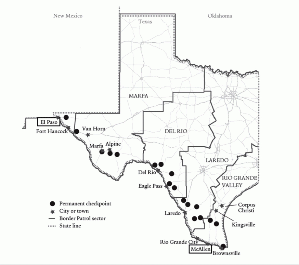 Checkpoint Nation Immigration Checkpoints In Texas Map Printable Maps