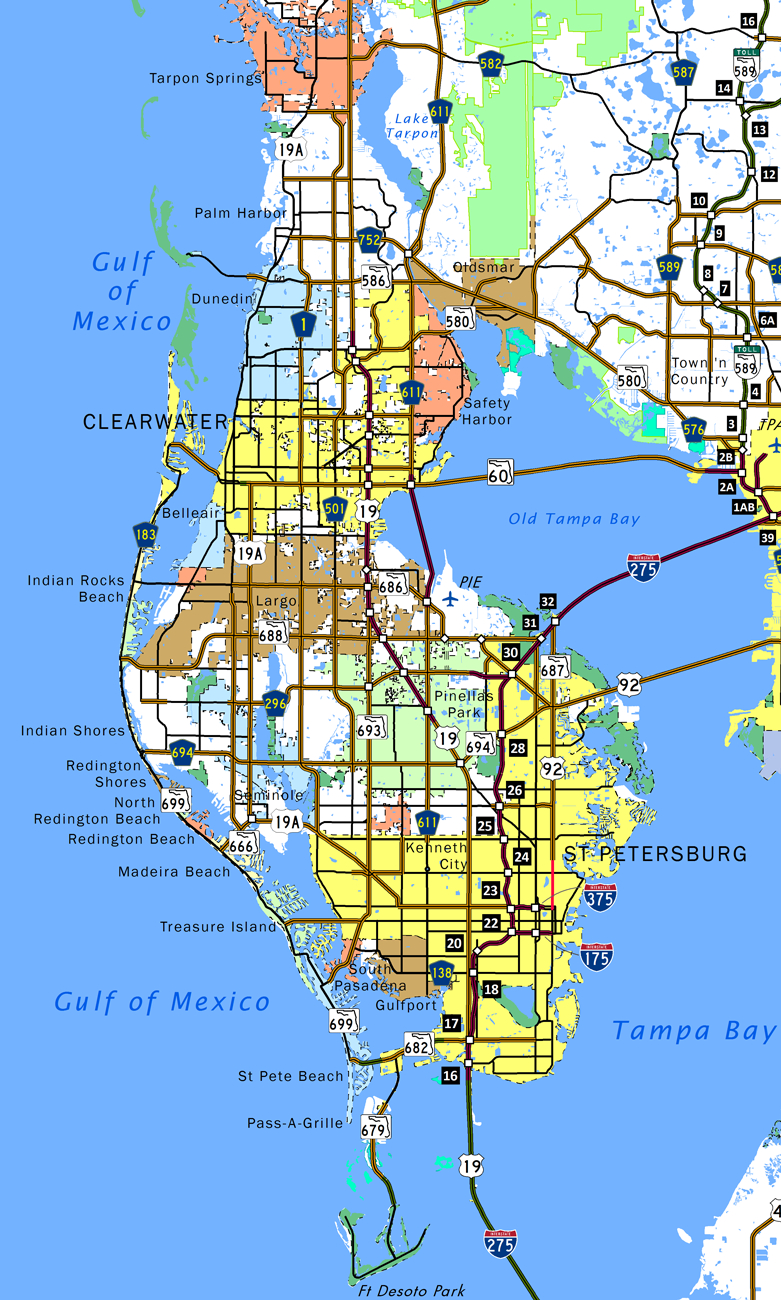 Safety Harbor Florida Map Printable Maps