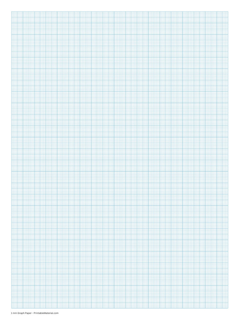 Graph Paper - Free Printable PDF with Various Sizes