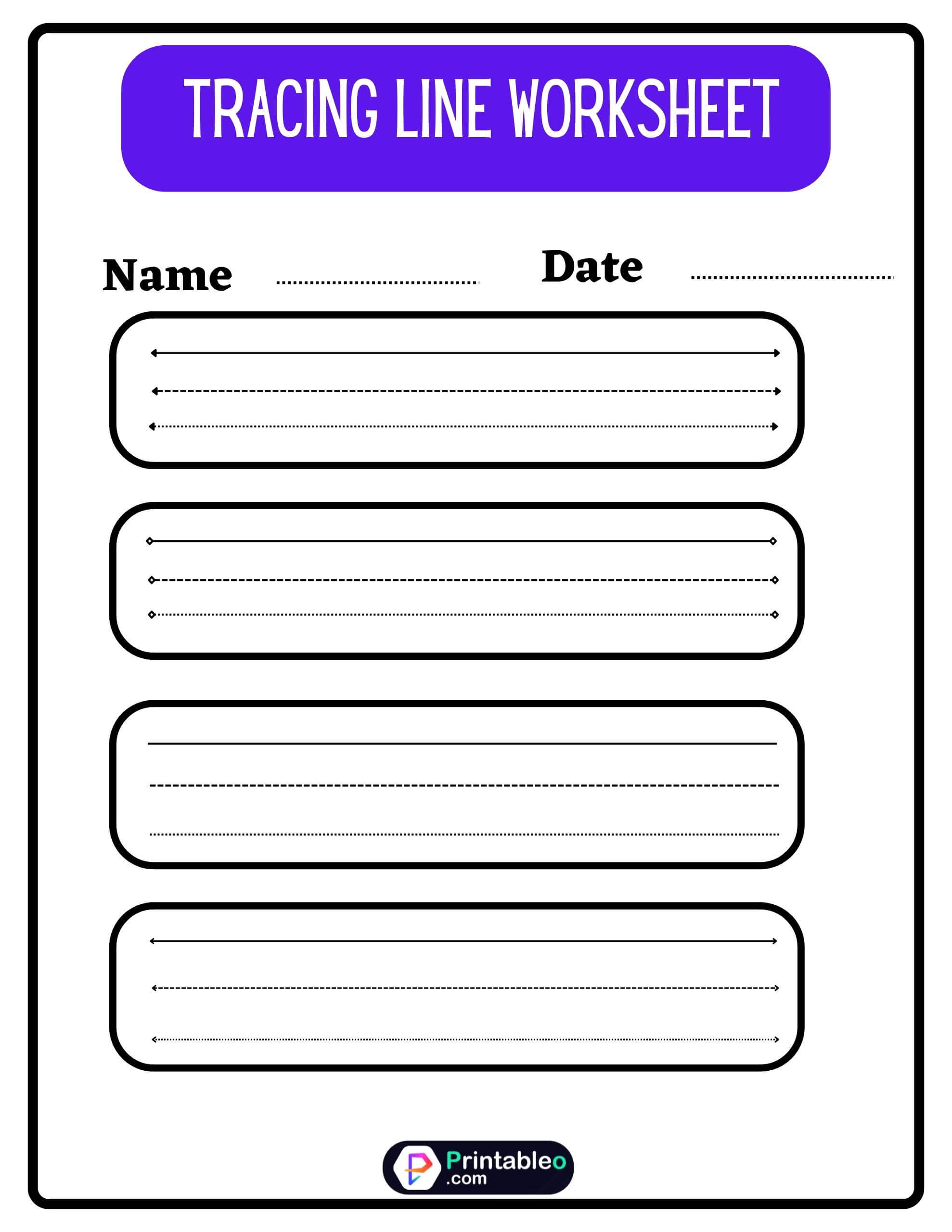 20+ Tracing Line Worksheet | Download FREE Printable PDFs