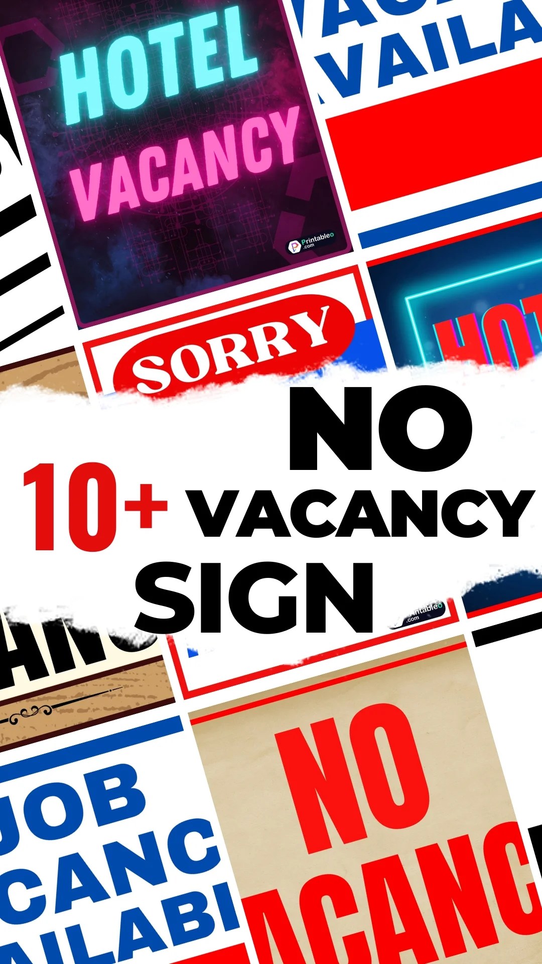 10+ No Vacancy Sign Printable FREE PDF