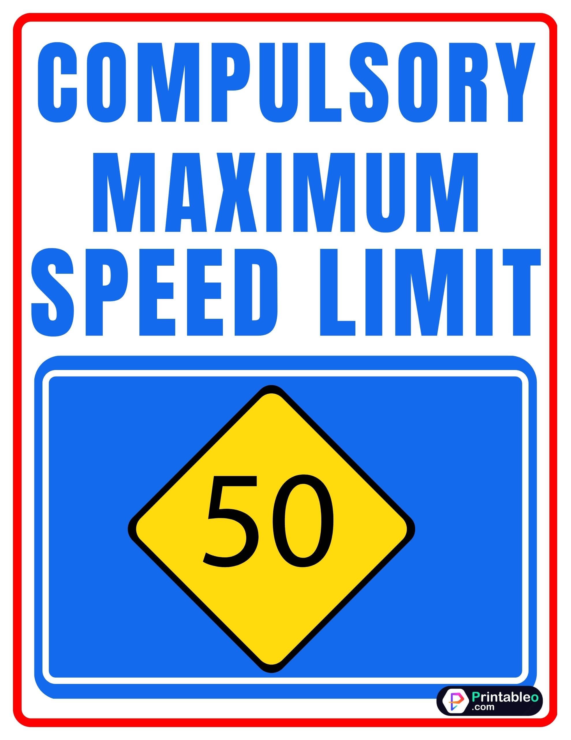 40+ Speed Limit Sign