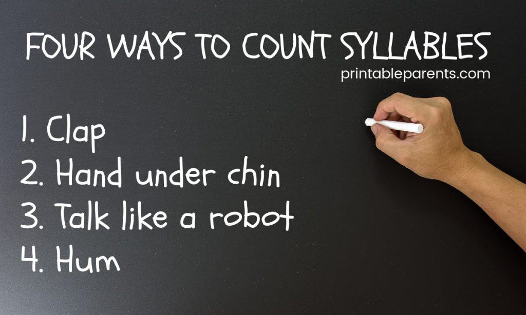 Syllable Worksheets for Kindergarten Printable Parents