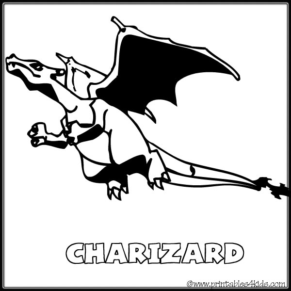 mega charizard x pokemon coloring page for kids free pokemon printable