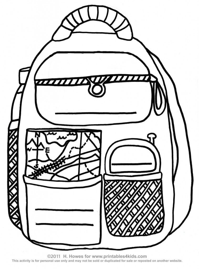 Printable BacktoSchool Backpack Activity for PreK and Kindergarten