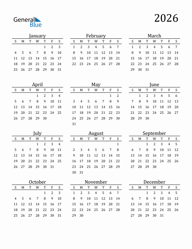 2026 Editable Calendar Free Printable Templates