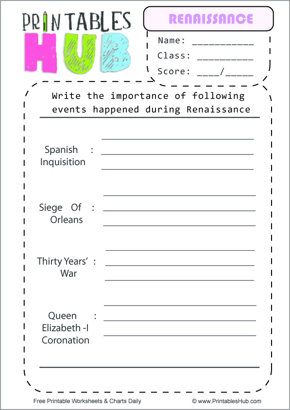 High School Worksheets eTutorWorld