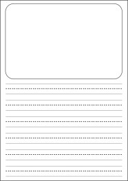 Writing Template With Picture Box Printable Word Searches