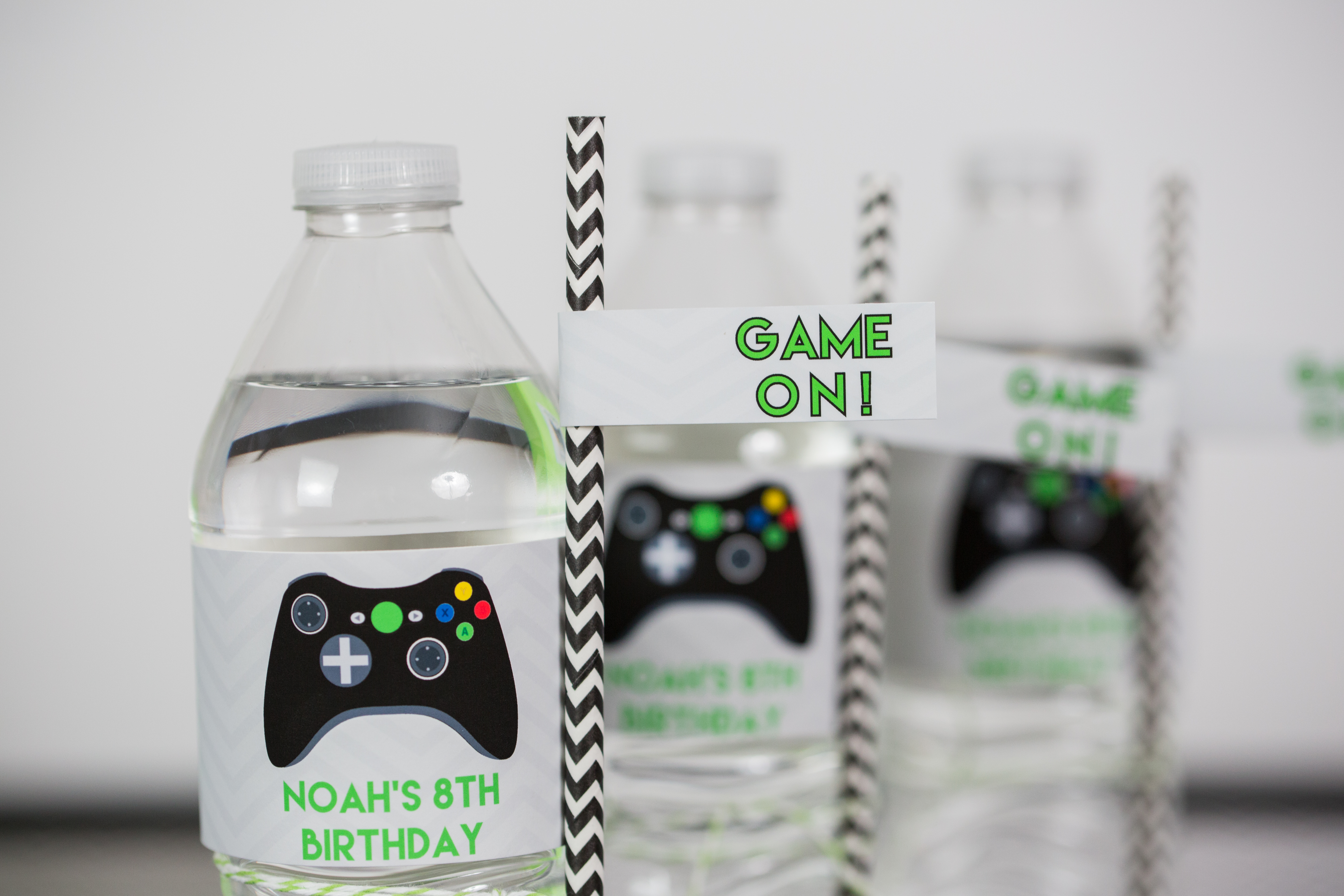 Video Game Party Printable Drink Labels