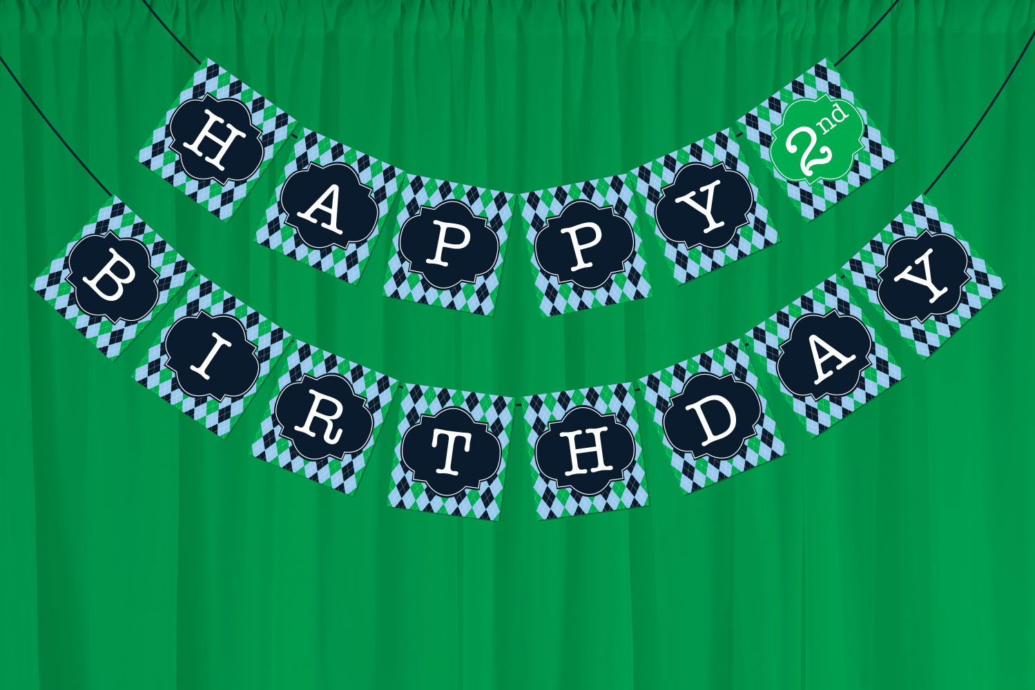 Printable Golf Birthday Banner