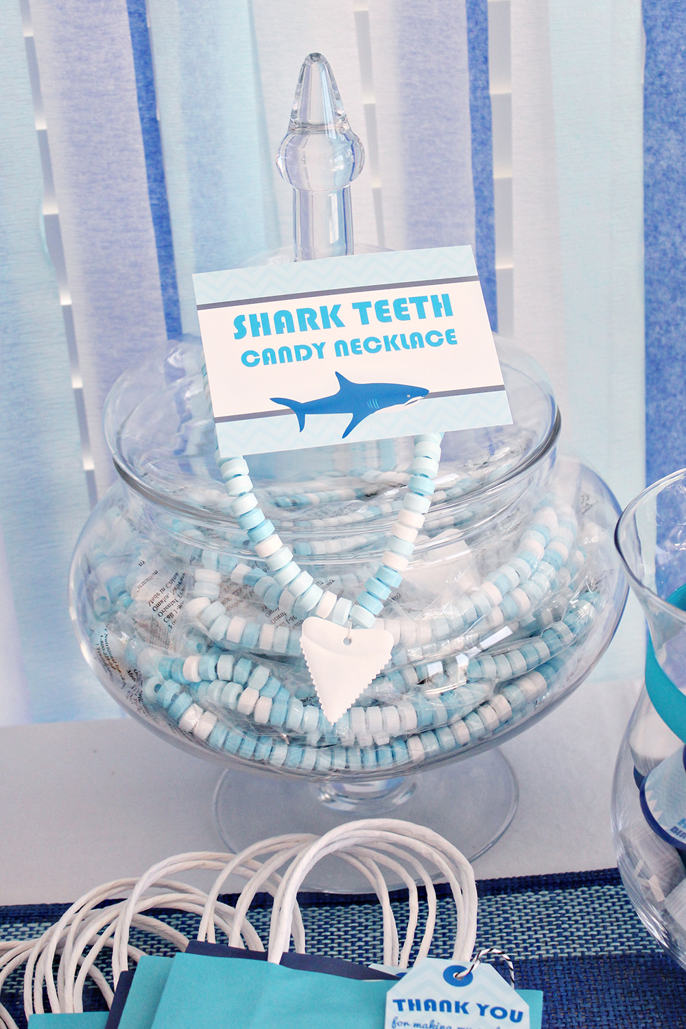 Shark Party Food Labels Printable Studio