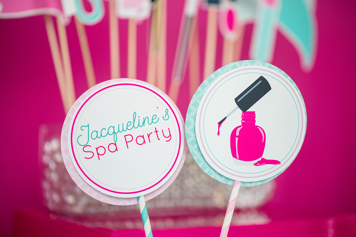 Spa Birthday Party Printables and Invitation