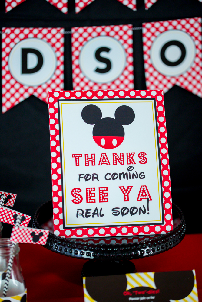 Mickey Mouse Party Signs Printable Studio