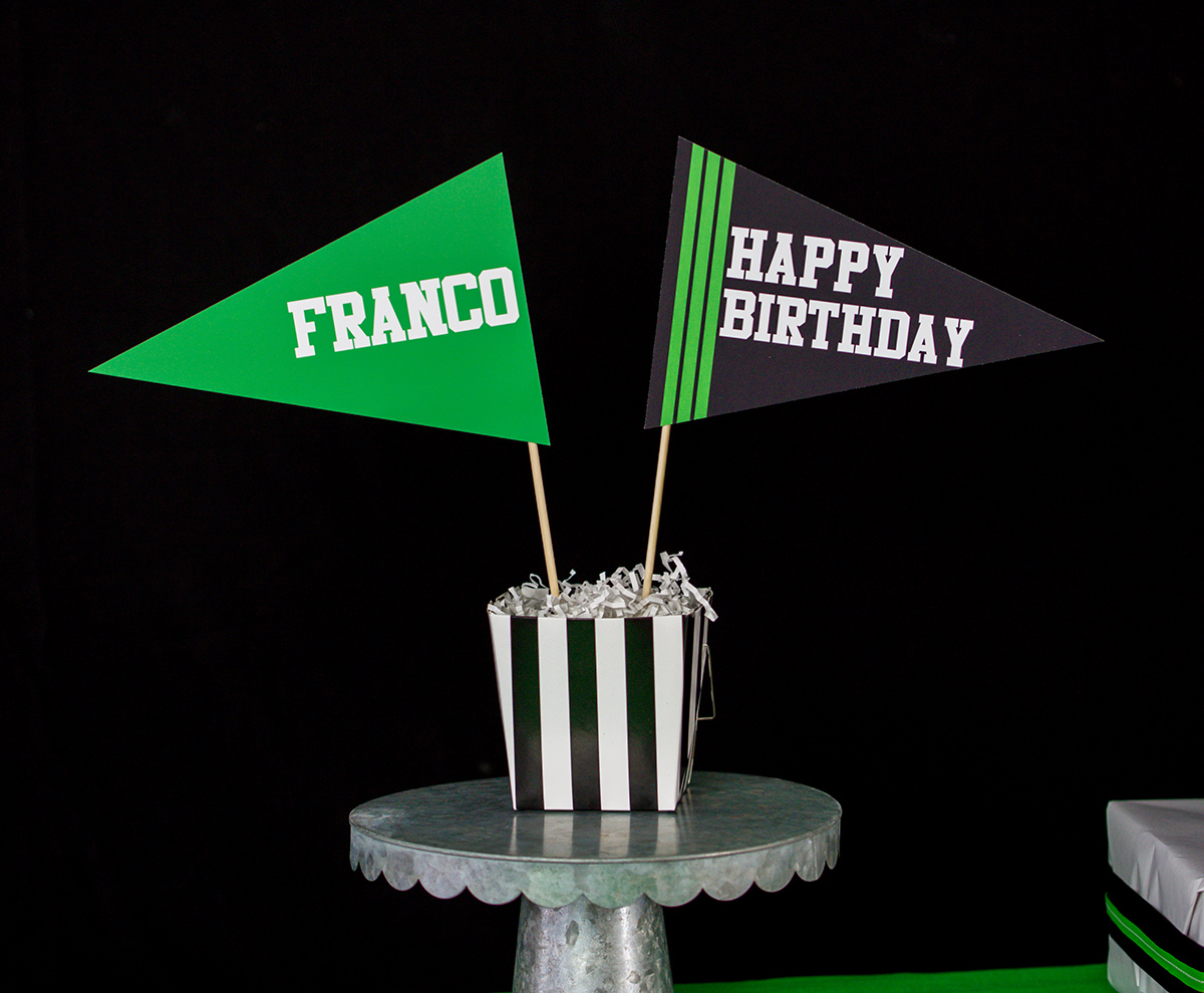 Printable Soccer Birthday Party Decorations