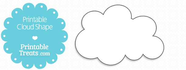 Printable Cloud Shape — Printable