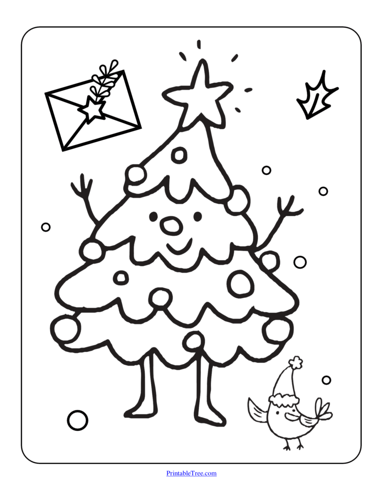 Free Printable Christmas Coloring Pages PDF for Kids and Adults