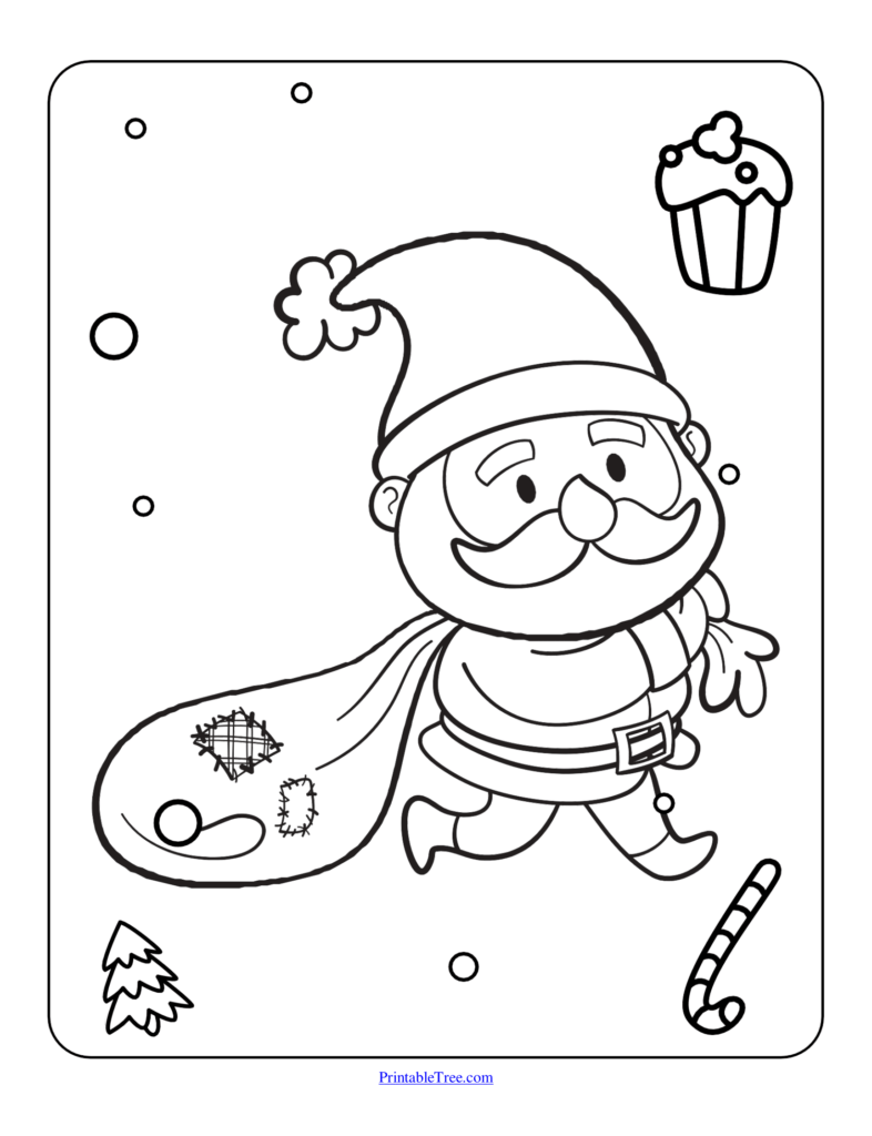 Free Printable Christmas Coloring Pages PDF for Kids and Adults