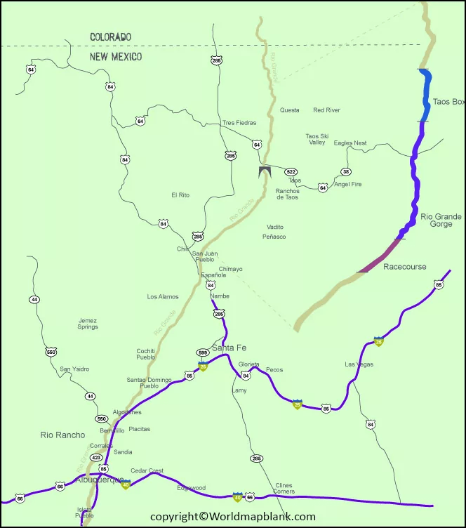 Rio Grande River Map US Map of Rio Grand River Printable World Maps