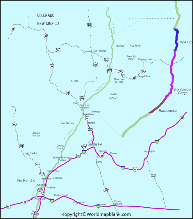 Rio Grande River Map US Map of Rio Grand River Printable World Maps