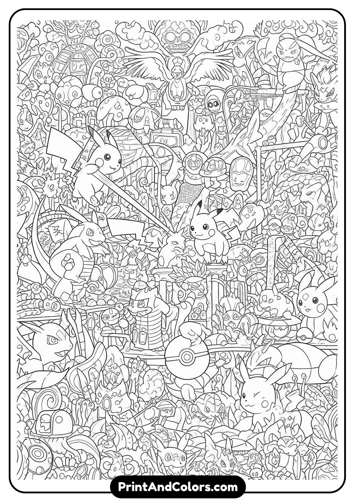 Free Pokémon Coloring Pages Print & Color Your Favorites
