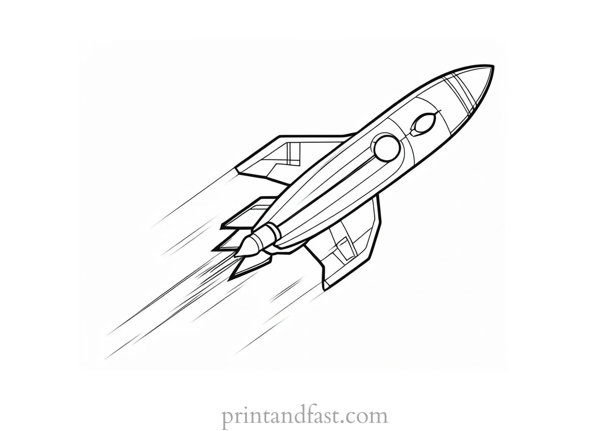 Rocket Ship Coloring Page Free Printable Spaceship Coloring Sheet