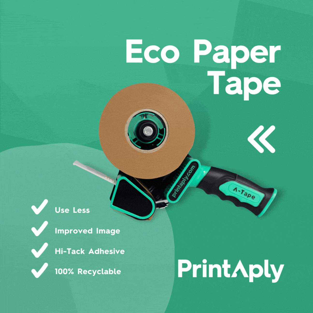 ATape Premium Eco 48mm X 100m Buff Paper Tape Printaply