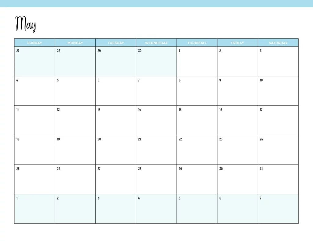 FREE Printable May 2025 Calendar 40+ Free PDF Calendars FREE Printable May 2025 Calendar 40+ Free PDF Calendars