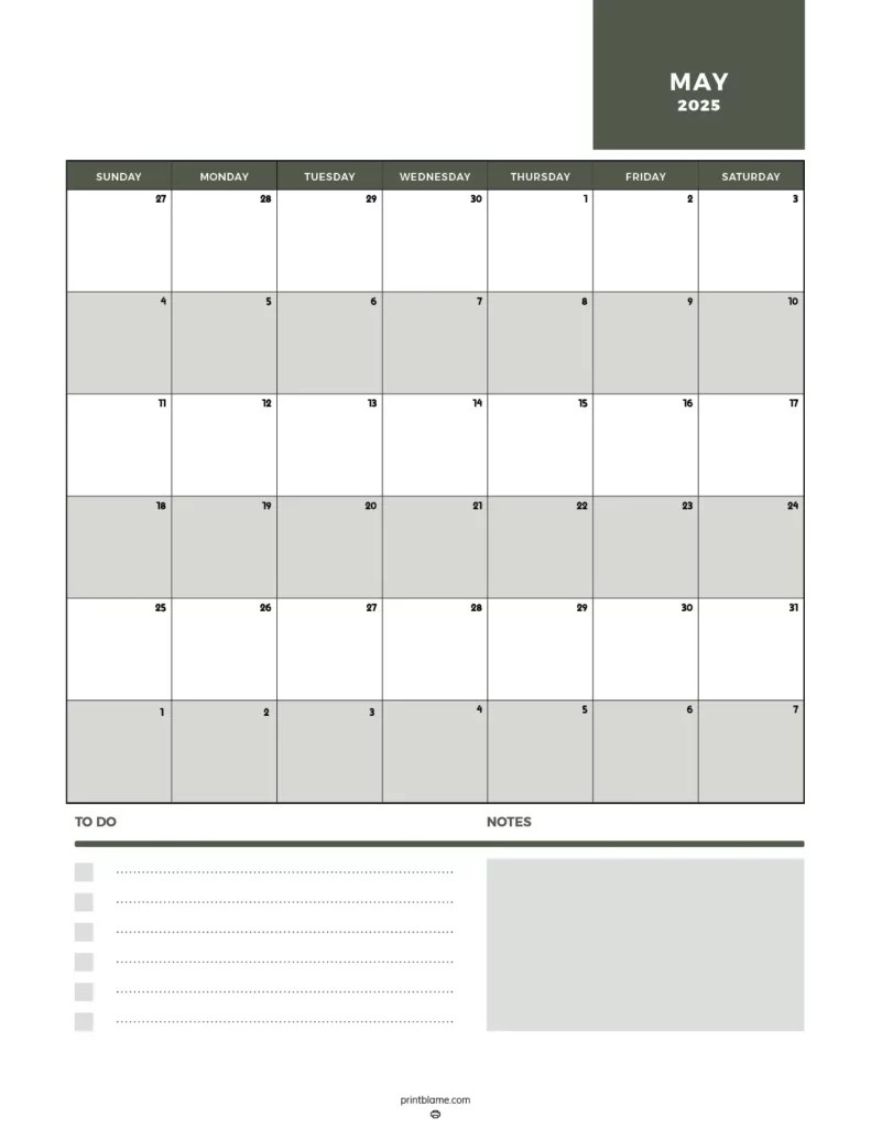 FREE Printable May 2025 Calendar 40+ Free PDF Calendars FREE Printable May 2025 Calendar 40+ Free PDF Calendars